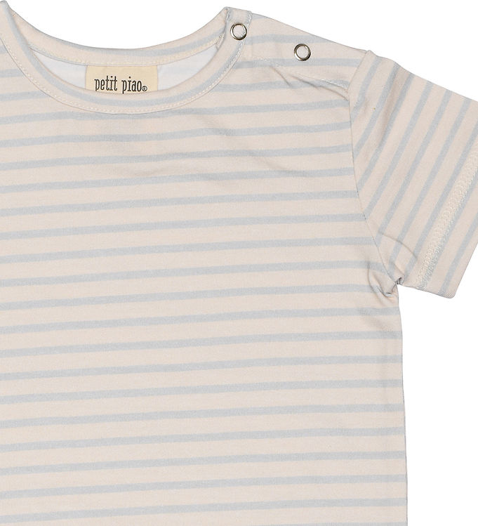 Petit Piao Sommerdragt - Pearl Blue/Offwhite