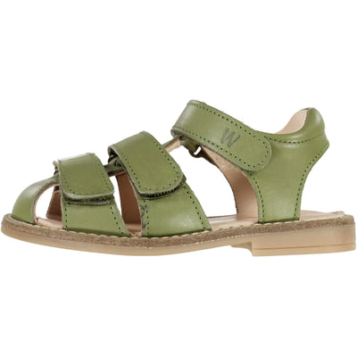 Addison leather sandal - heather green