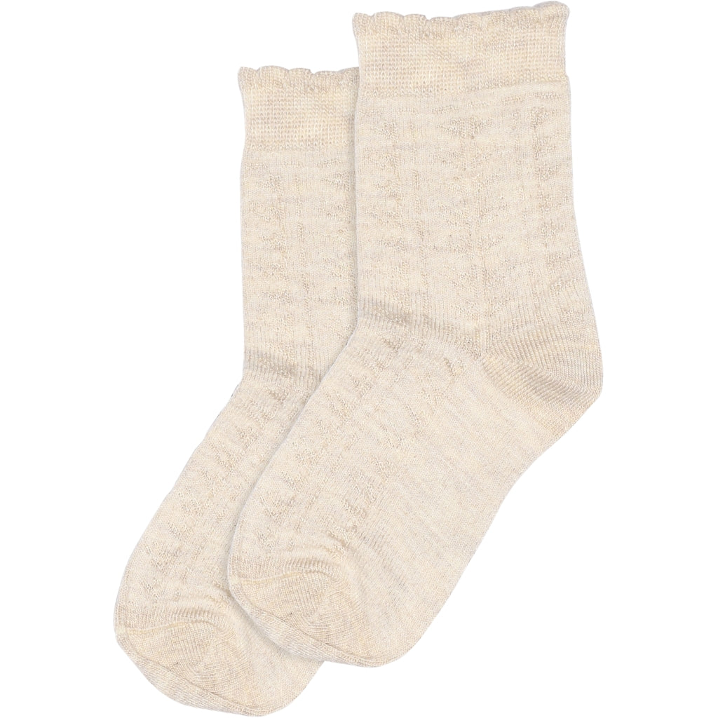 MiniPop® Bamboo Socks Pattern off white.