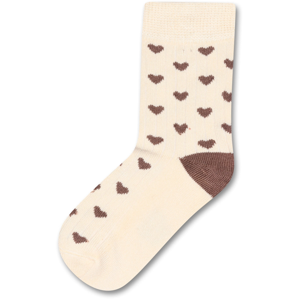 MiniPop® Bamboo Heart Socks Tuscany Brown