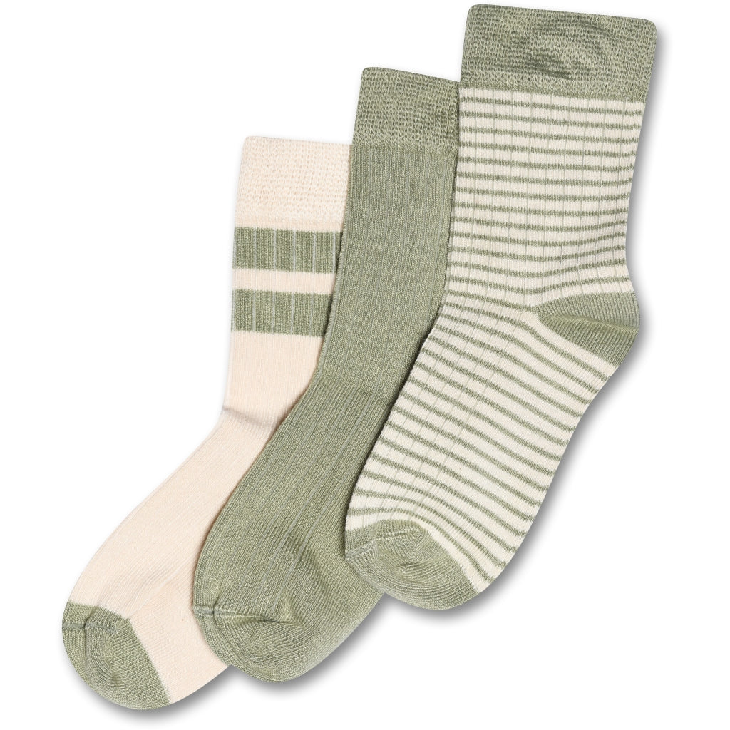MiniPop® Season Bamboo Socks 3 Pcs Green shadow