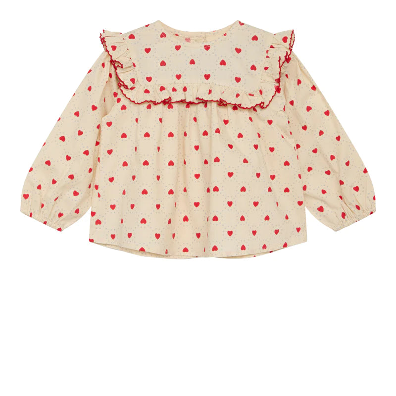BETSY BLOUSE - ROUGE HEART