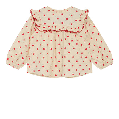 BETSY BLOUSE - ROUGE HEART