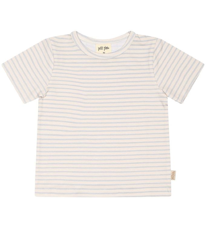 Petit Piao T-shirt - Baggy Printed - Pearl Blue/Offwhite