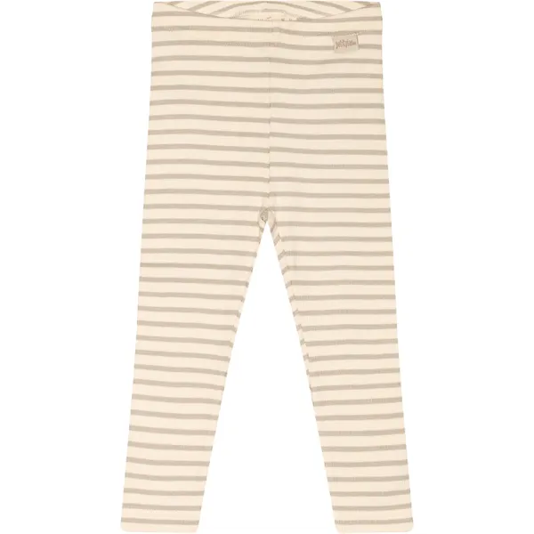 Petit Piao® Soft Sand/Off White Leggings Modal Striped