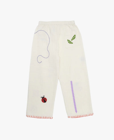Oda MINI Organic Cotton Pants - Snow White