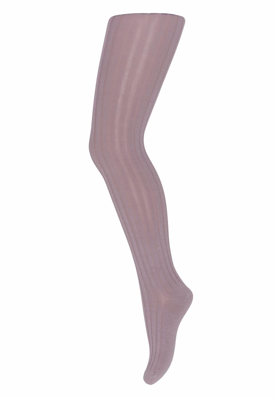 Cotton rib tights - Lilac Shadow - 60